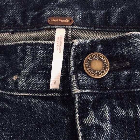 Free People | Beat Of The Music Mini Denim Skirt Size 6 - Picture 8 of 8